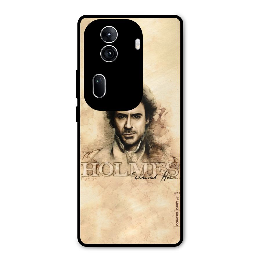 Sherlock Holmes Fan Art Metal Back Case for Oppo Reno11 Pro 5G