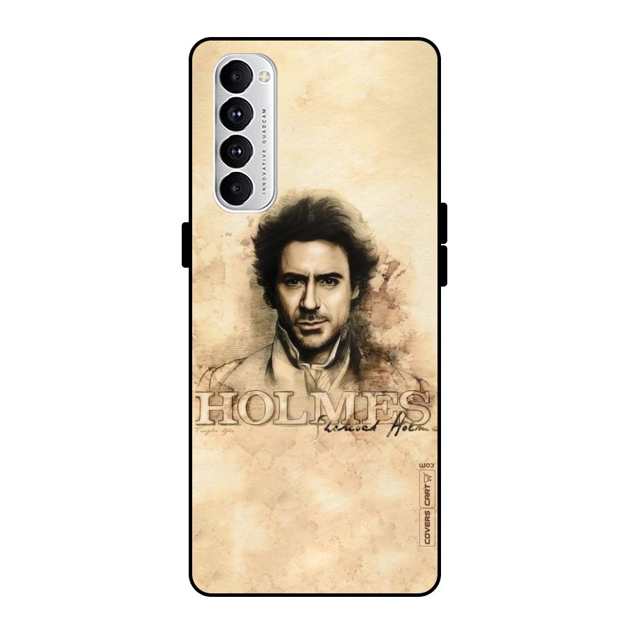 Sherlock Holmes Fan Art Metal Back Case for Oppo Reno4 Pro