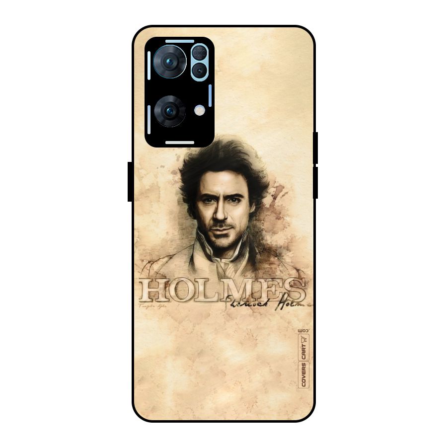 Sherlock Holmes Fan Art Metal Back Case for Oppo Reno7 Pro 5G