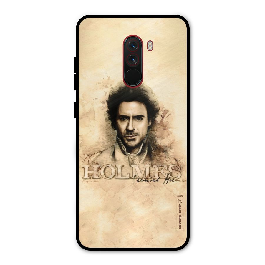 Sherlock Holmes Fan Art Metal Back Case for Poco F1