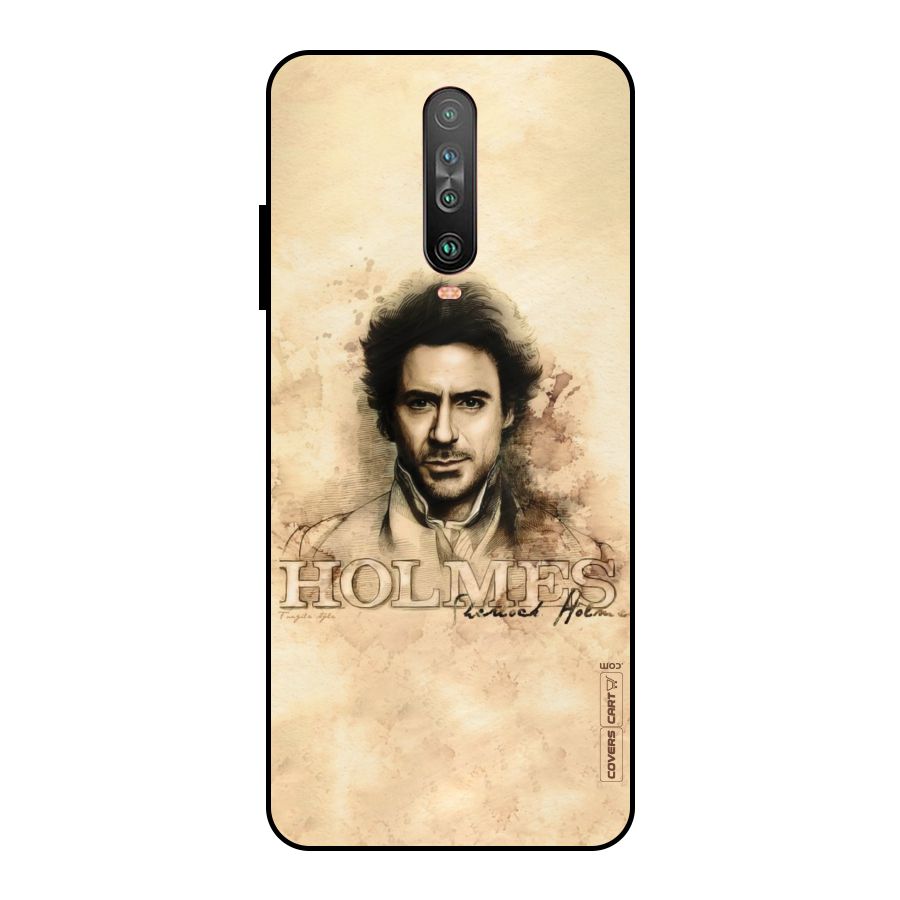 Sherlock Holmes Fan Art Metal Back Case for Poco X2