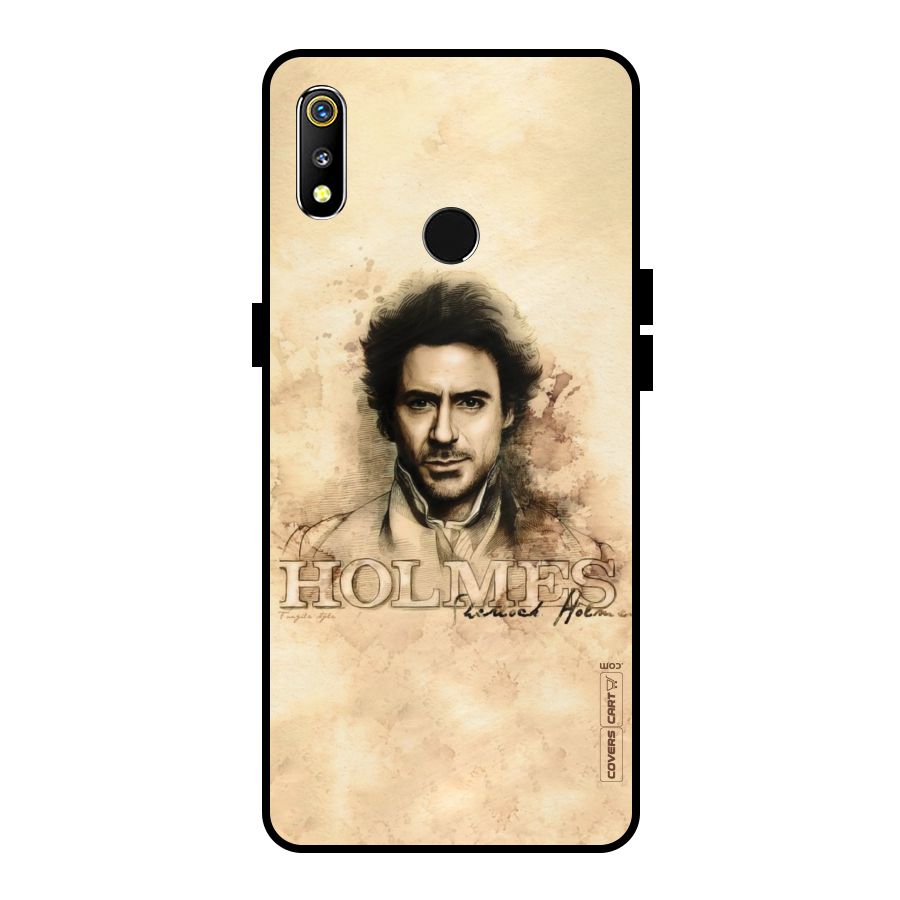 Sherlock Holmes Fan Art Metal Back Case for Realme 3