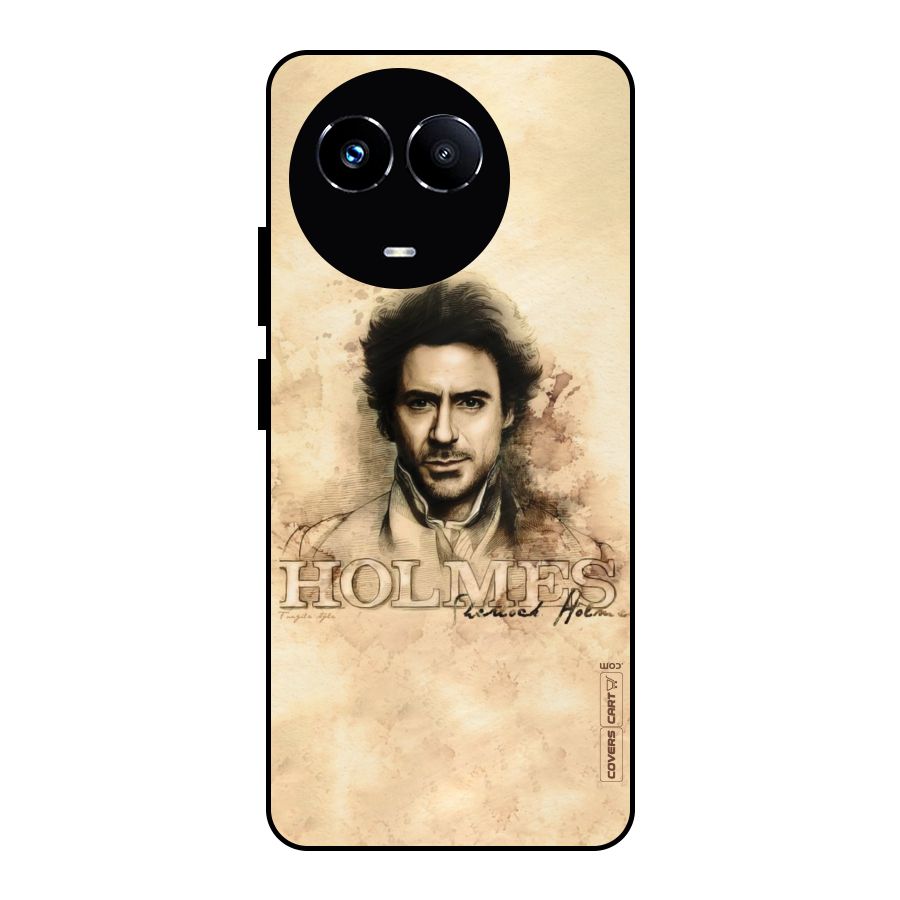 Sherlock Holmes Fan Art Metal Back Case for Realme Narzo 60X