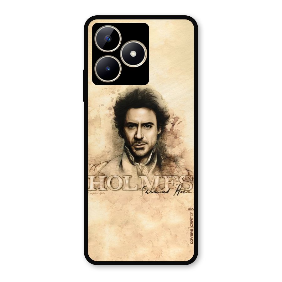 Sherlock Holmes Fan Art Metal Back Case for Realme Narzo N53