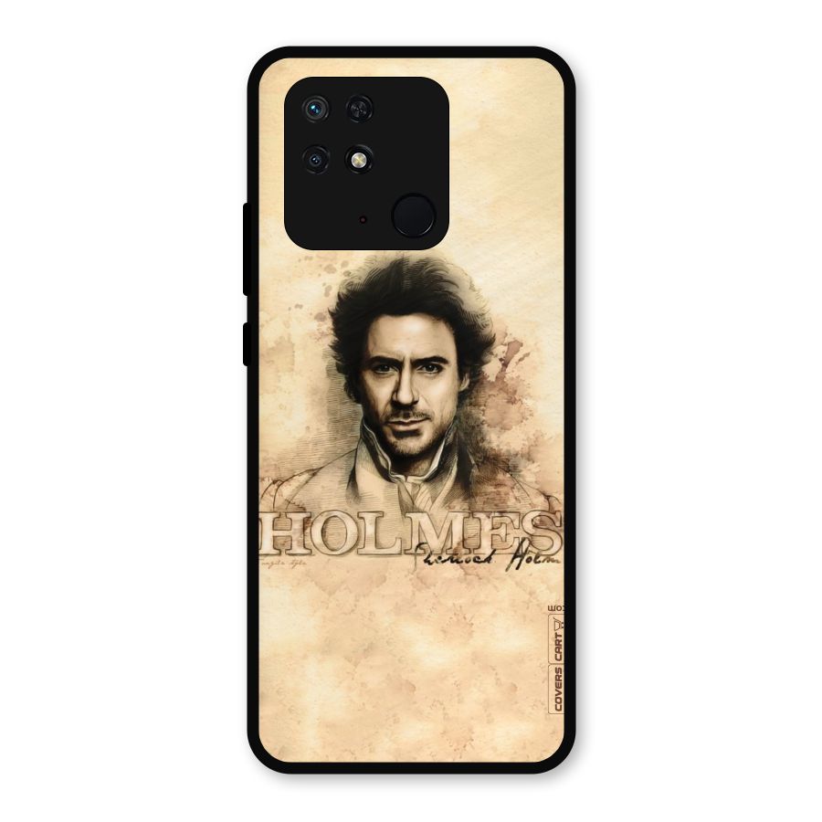 Sherlock Holmes Fan Art Metal Back Case for Redmi 10