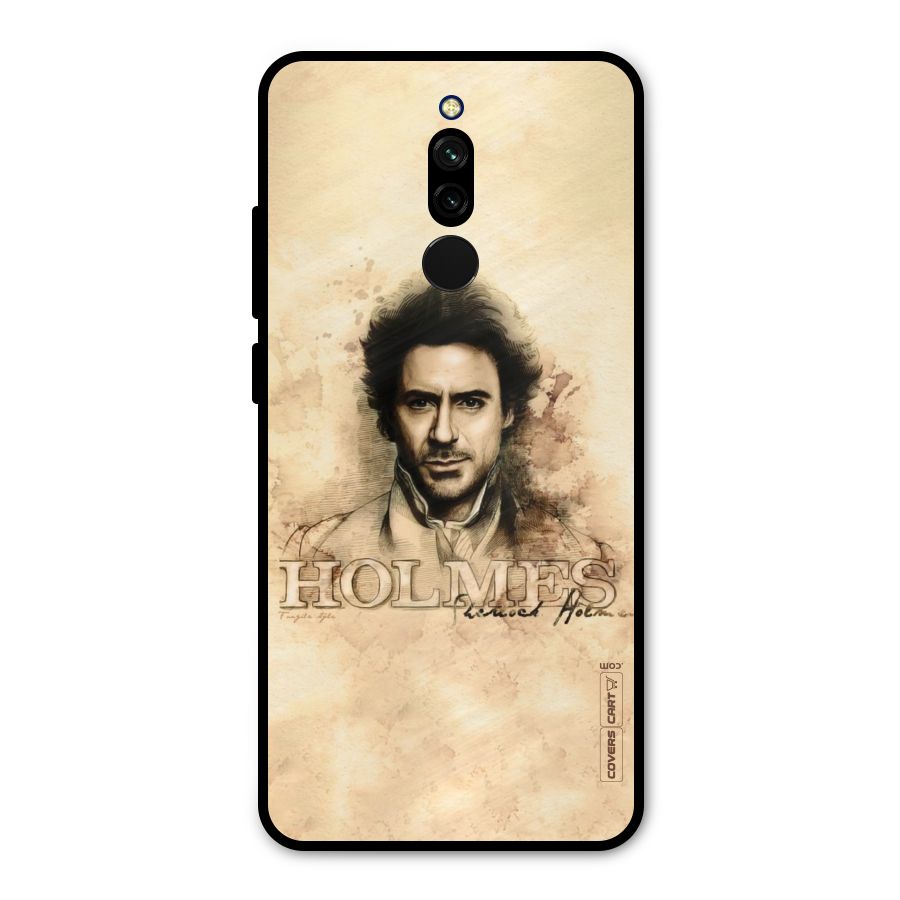 Sherlock Holmes Fan Art Metal Back Case for Redmi 8
