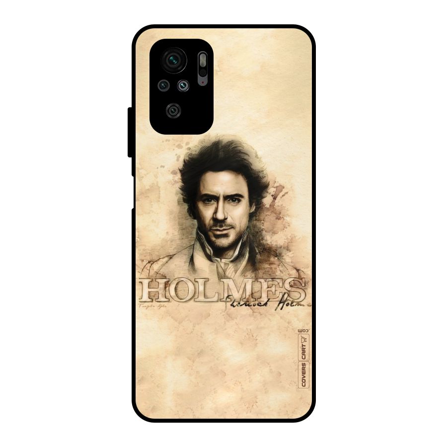 Sherlock Holmes Fan Art Metal Back Case for Redmi Note 10S