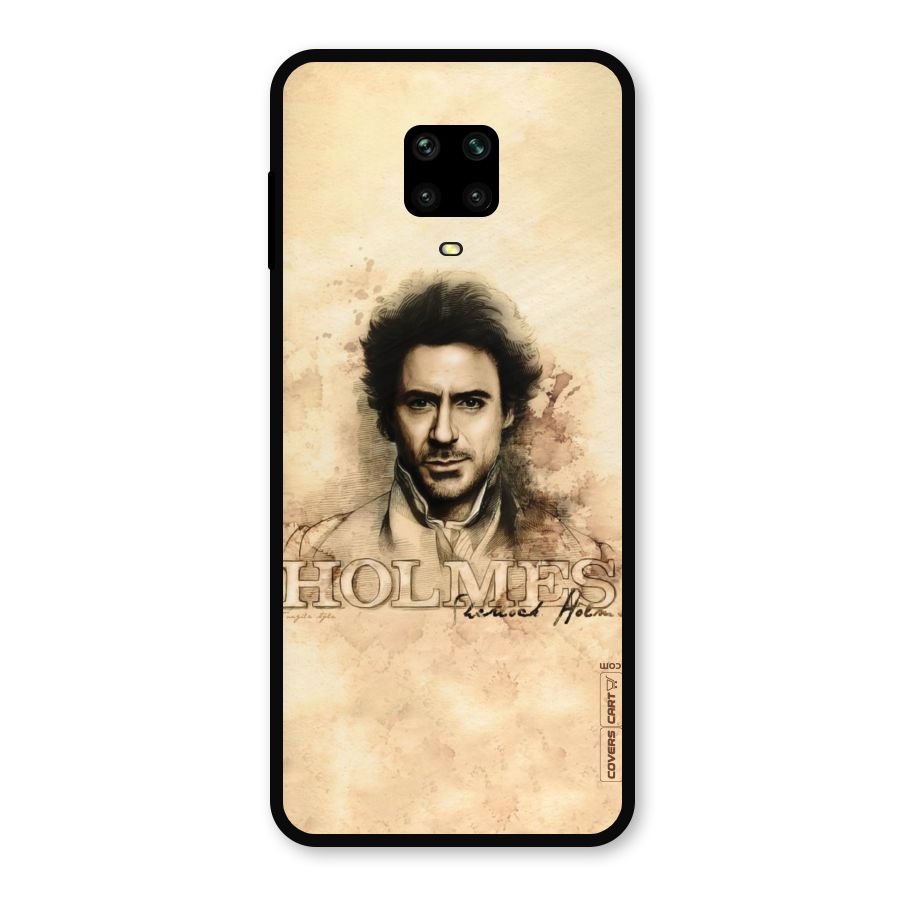 Sherlock Holmes Fan Art Metal Back Case for Redmi Note 9 Pro Max
