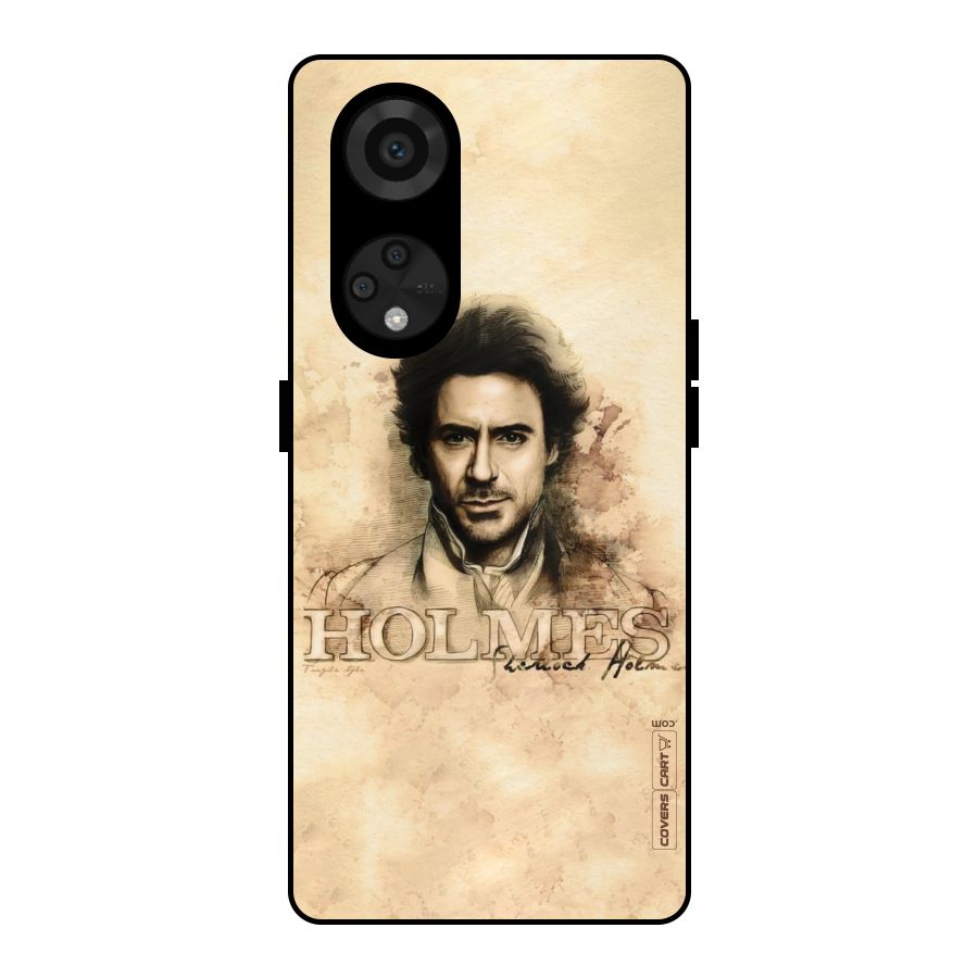 Sherlock Holmes Fan Art Metal Back Case for Reno8 T 5G