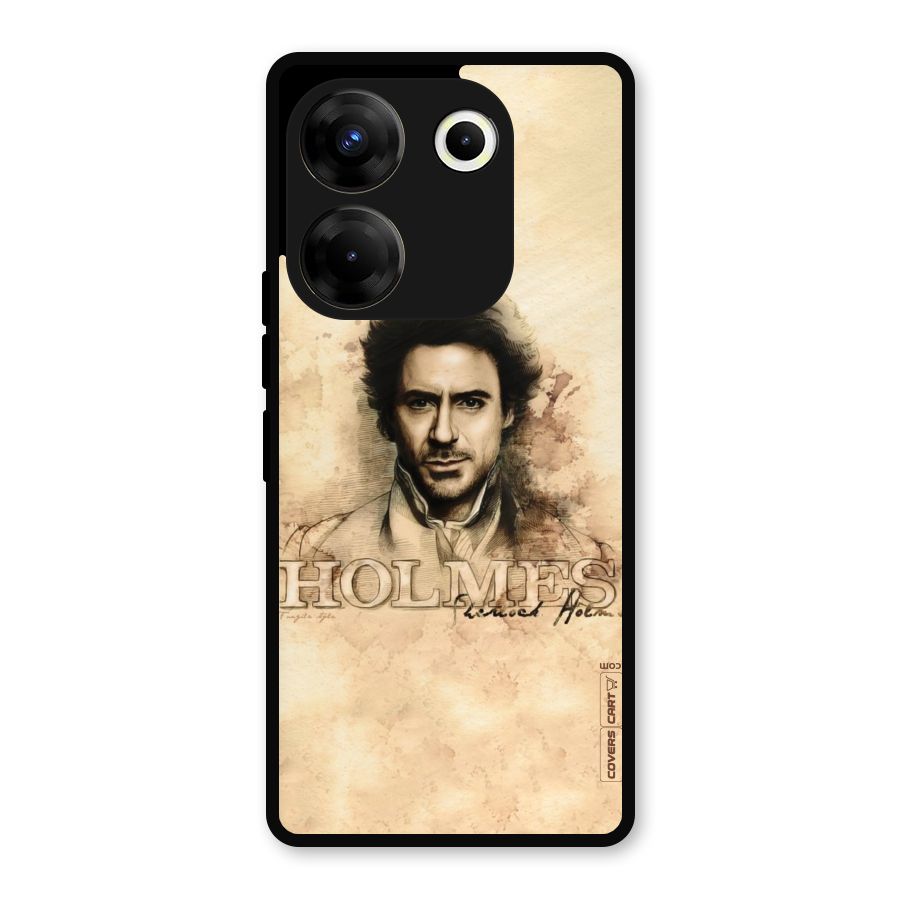 Sherlock Holmes Fan Art Metal Back Case for Tecno Camon 20 Pro