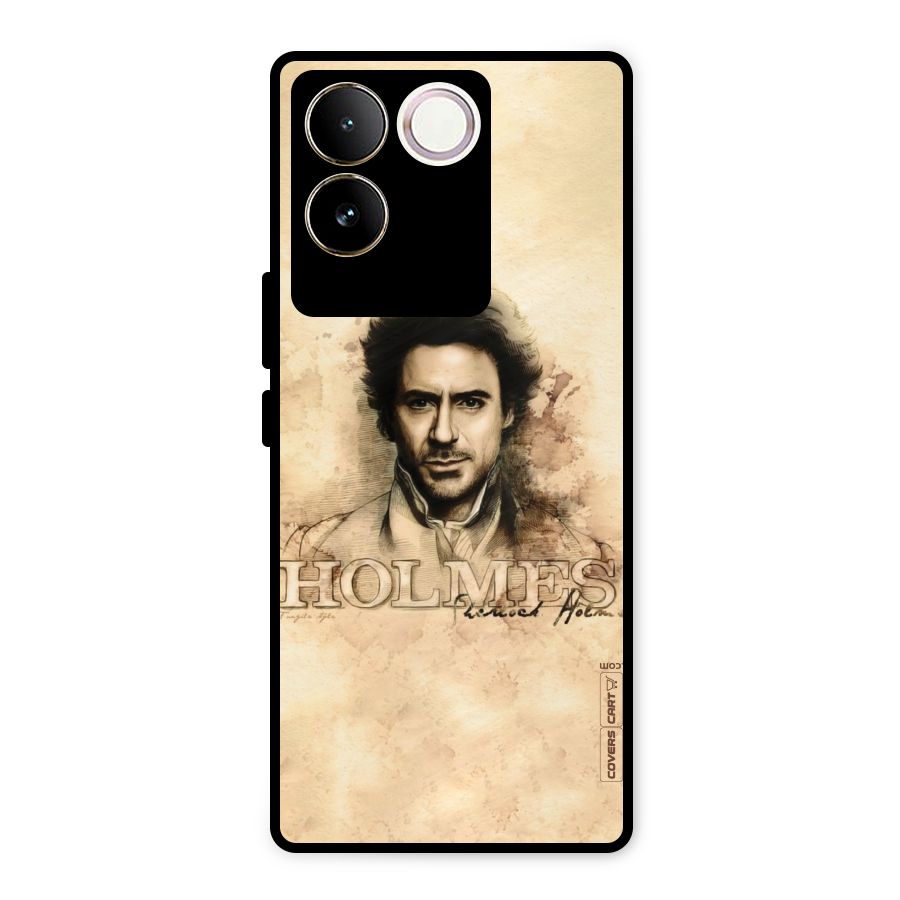 Sherlock Holmes Fan Art Metal Back Case for Vivo T2 Pro