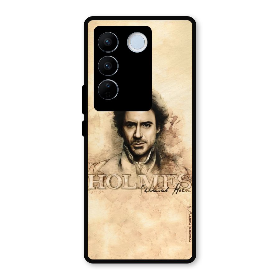 Sherlock Holmes Fan Art Metal Back Case for Vivo V27