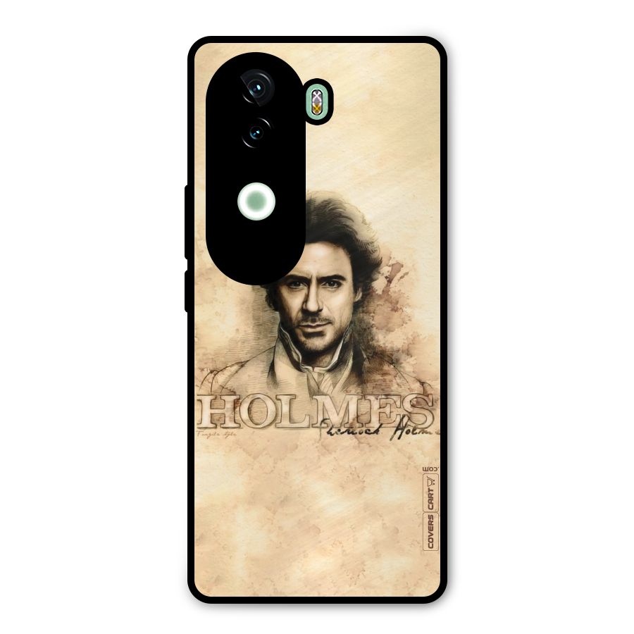 Sherlock Holmes Fan Art Metal Back Case for Vivo V40e