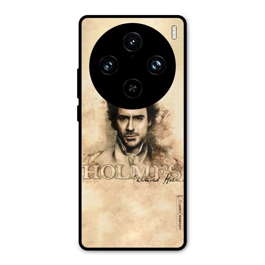 Sherlock Holmes Fan Art Metal Back Case for Vivo X100 Pro
