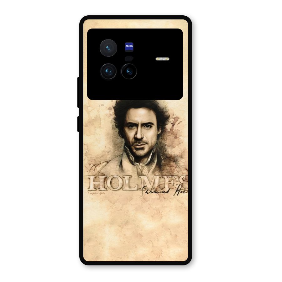 Sherlock Holmes Fan Art Metal Back Case for Vivo X80