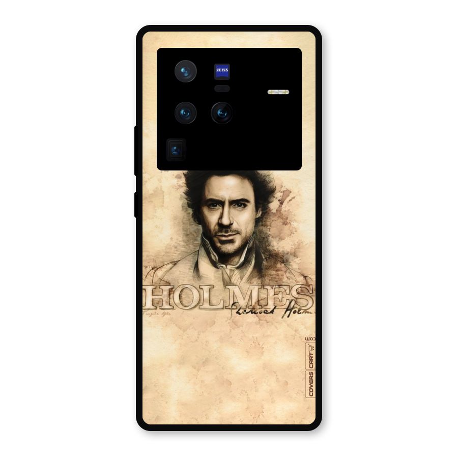 Sherlock Holmes Fan Art Metal Back Case for Vivo X80 Pro