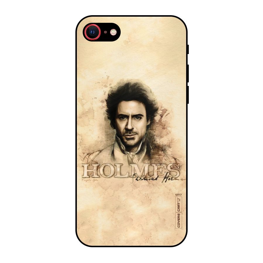 Sherlock Holmes Fan Art Metal Back Case for iPhone 7