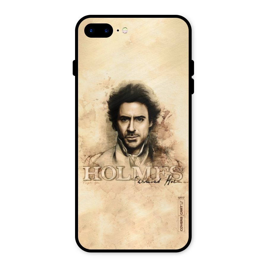 Sherlock Holmes Fan Art Metal Back Case for iPhone 8 Plus
