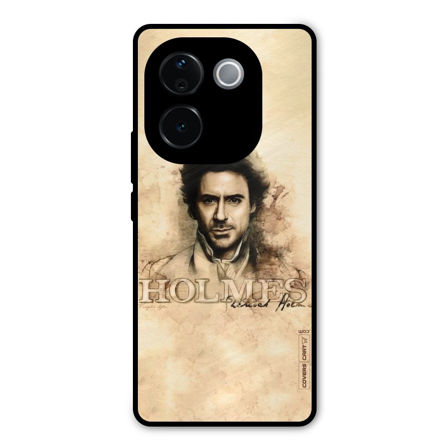 Sherlock Holmes Fan Art Metal Back Case for iQOO Z9s Pro