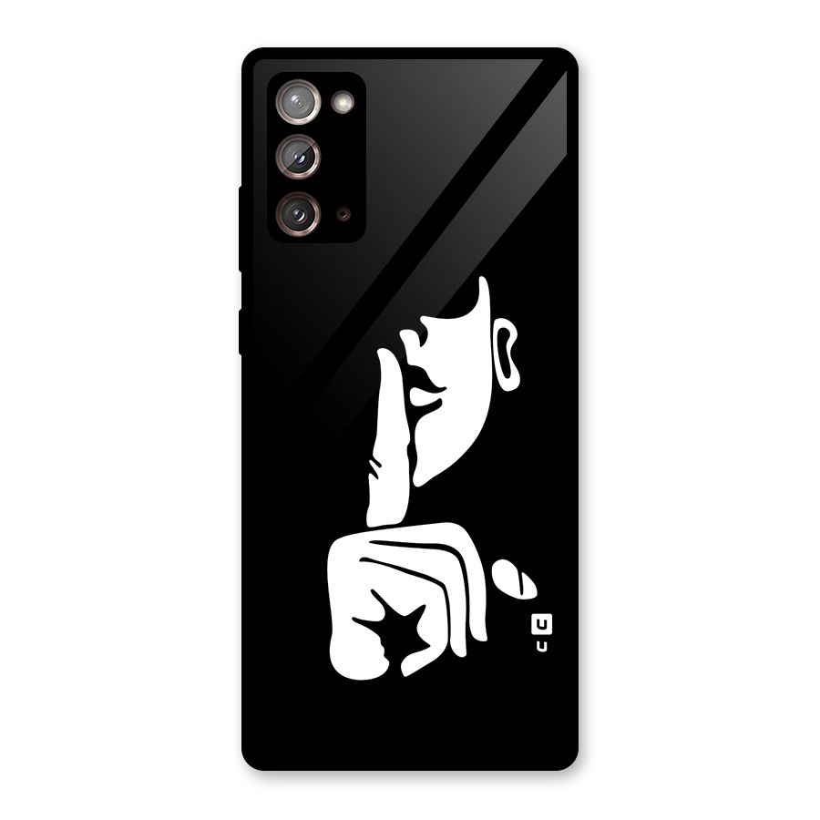 Shhh Art Glass Back Case for Galaxy Note 20