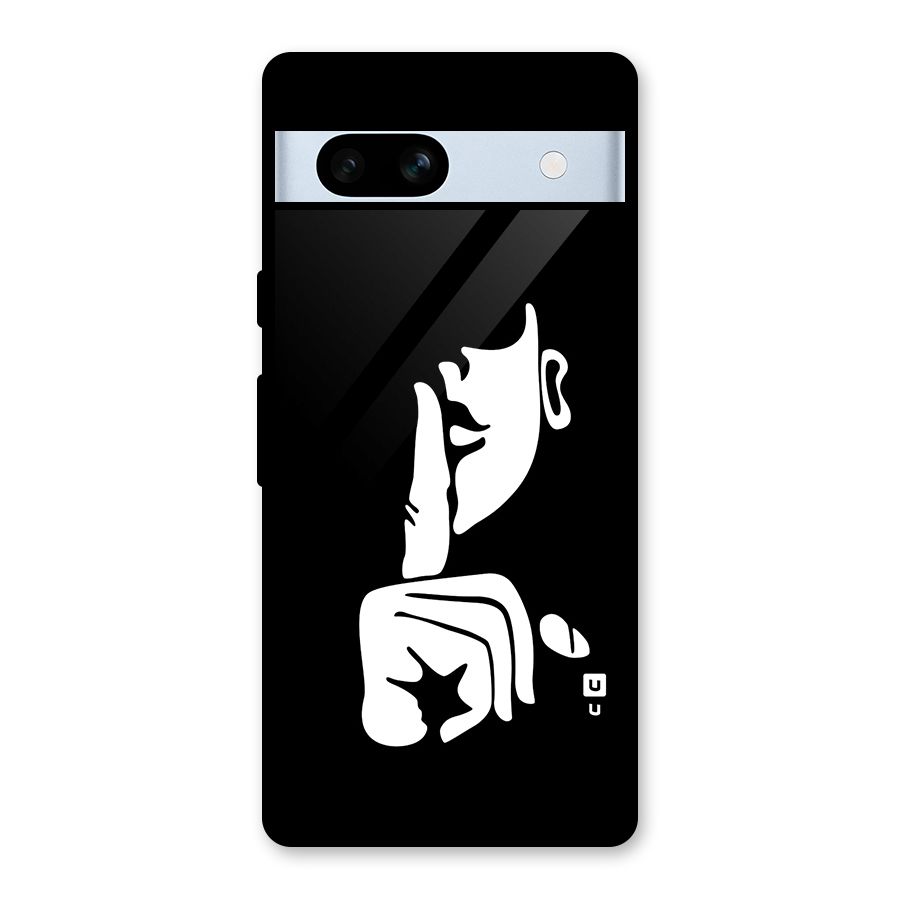 Shhh Art Glass Back Case for Google Pixel 7a
