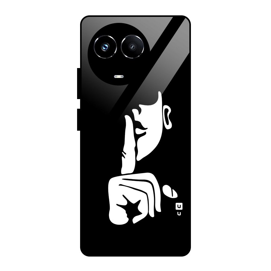Shhh Art Glass Back Case for Realme 11X