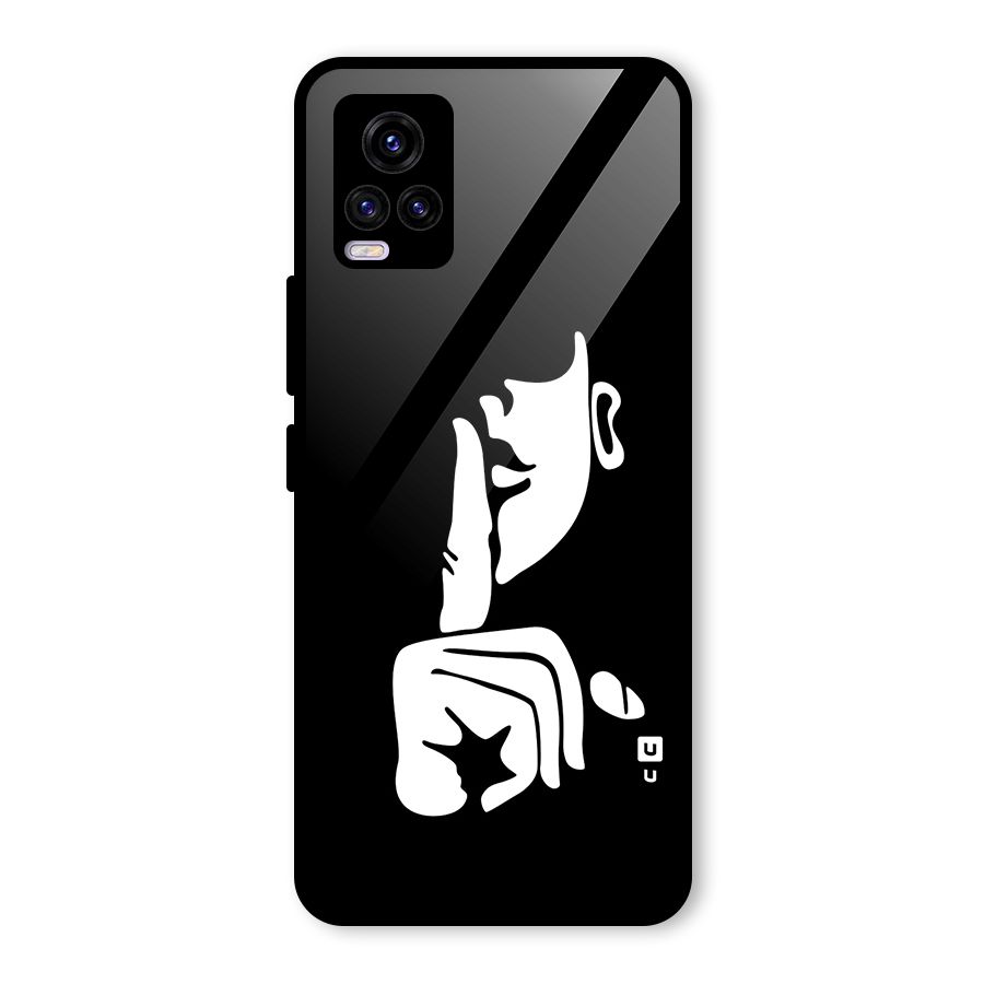 Shhh Art Glass Back Case for Vivo V20 2021