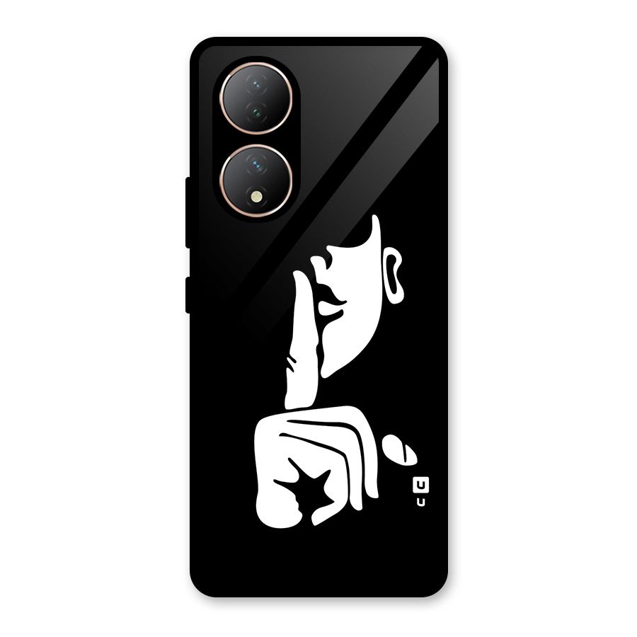 Shhh Art Glass Back Case for Vivo Y100
