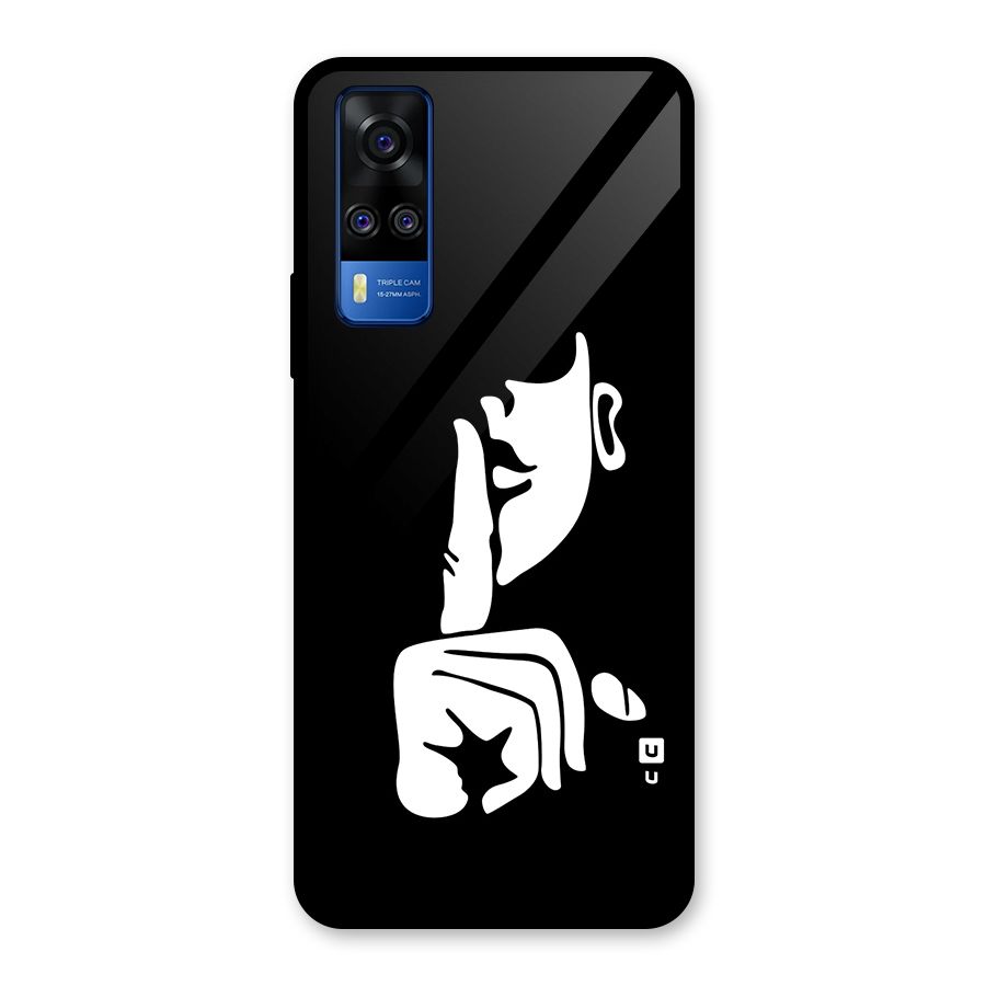 Shhh Art Glass Back Case for Vivo Y31