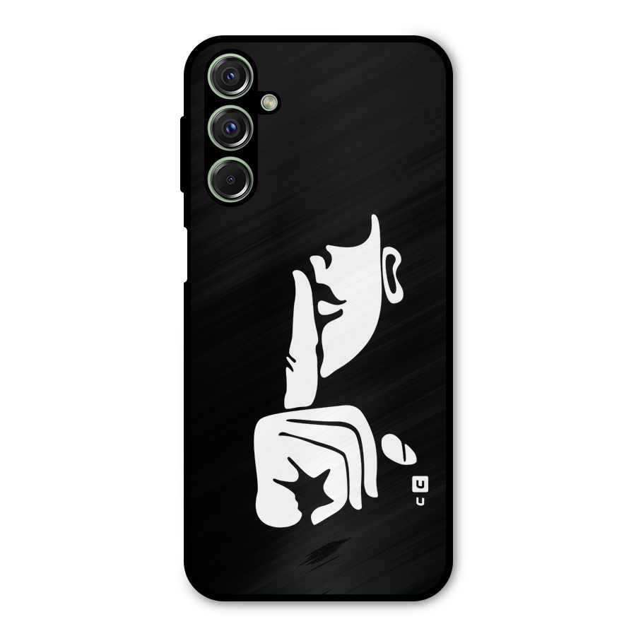 Shhh Art Metal Back Case for Galaxy F34