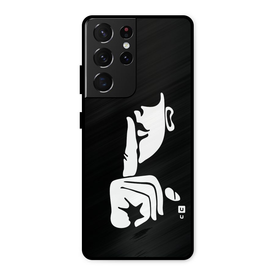 Shhh Art Metal Back Case for Galaxy S21 Ultra 5G