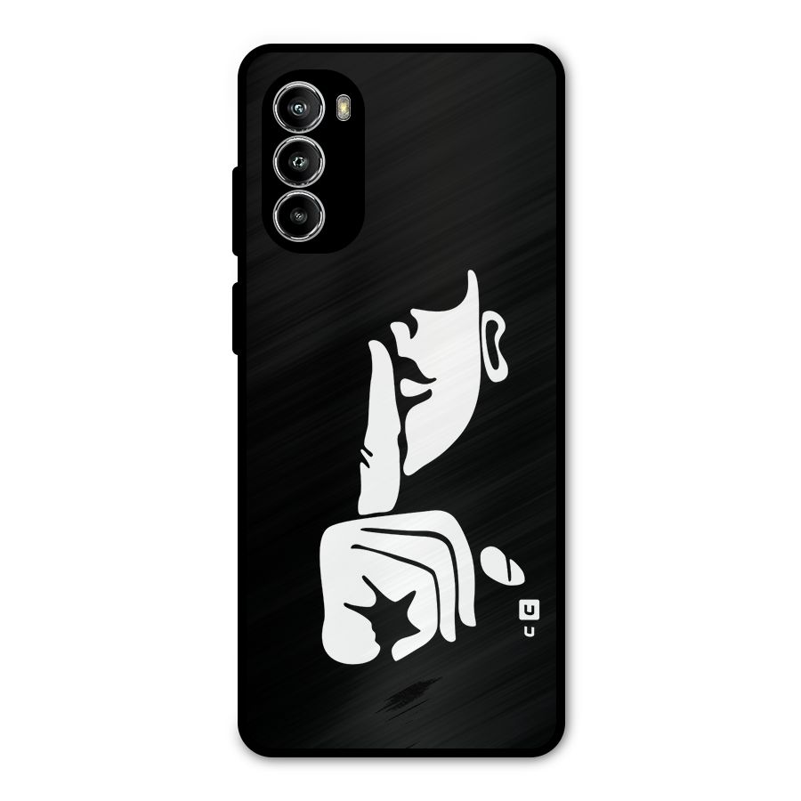 Shhh Art Metal Back Case for Moto G52