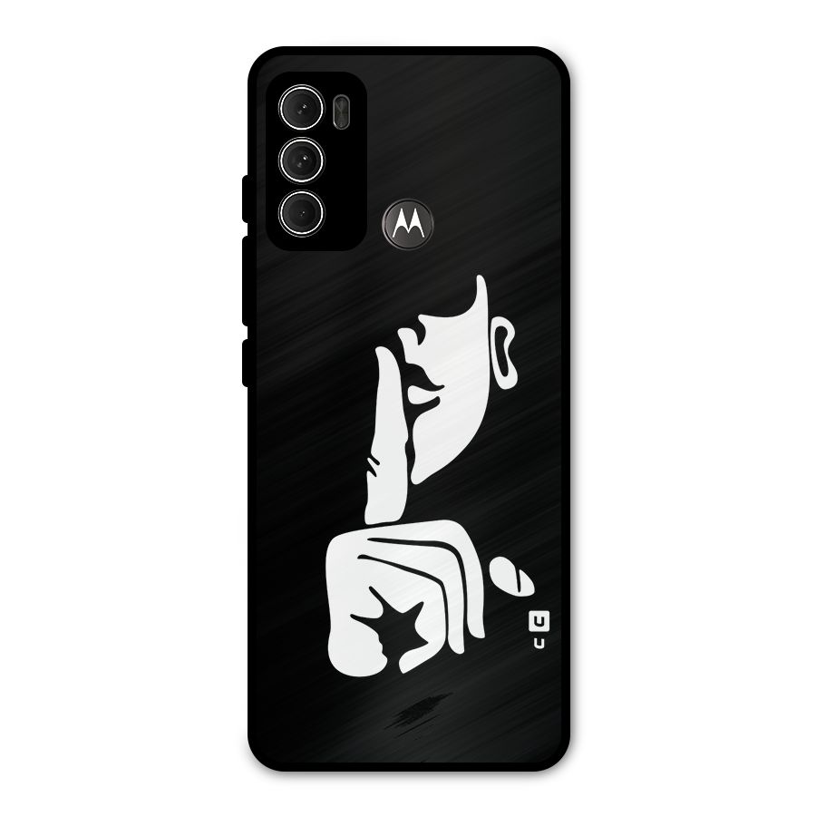 Shhh Art Metal Back Case for Moto G60