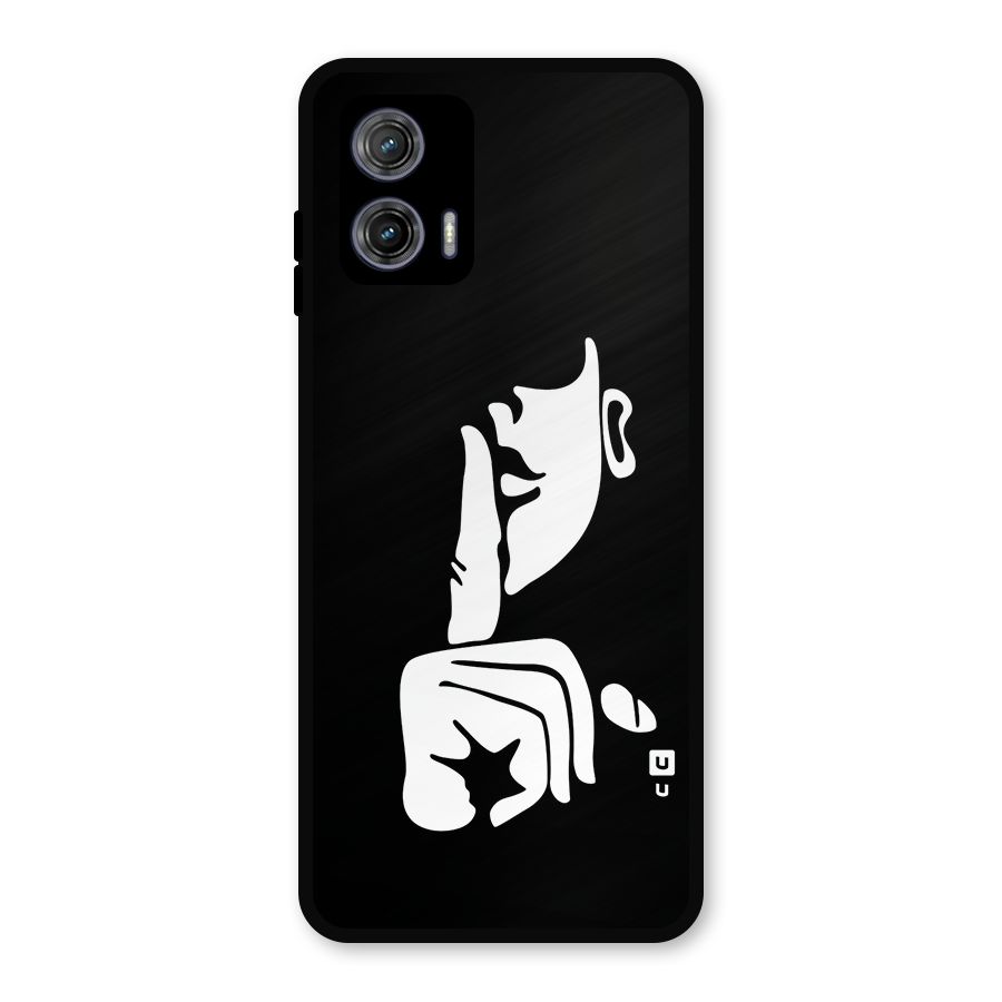 Shhh Art Metal Back Case for Moto G73