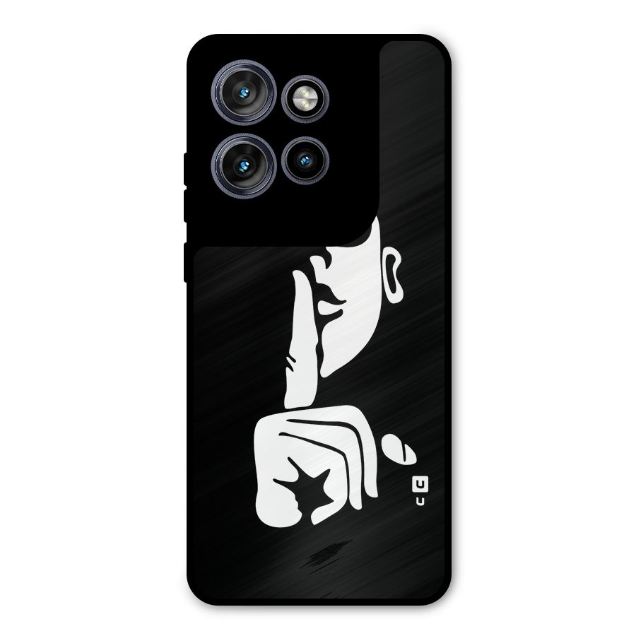 Shhh Art Metal Back Case for Motorola Edge 50 Neo