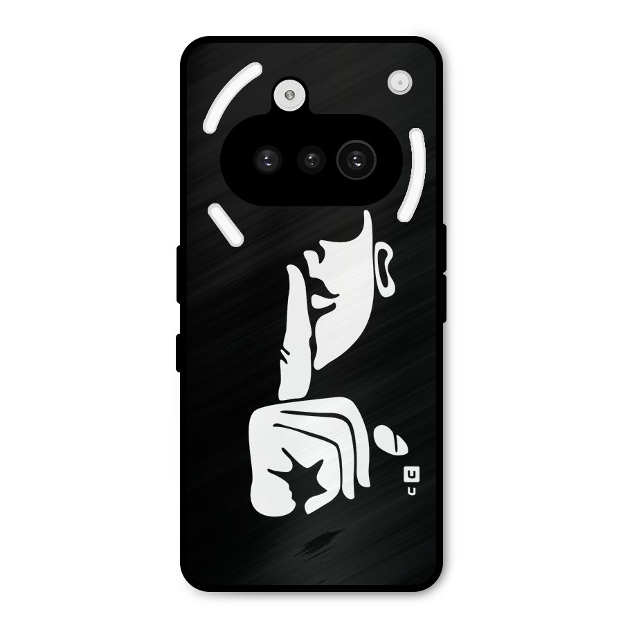 Shhh Art Metal Back Case for Nothing Phone 3a