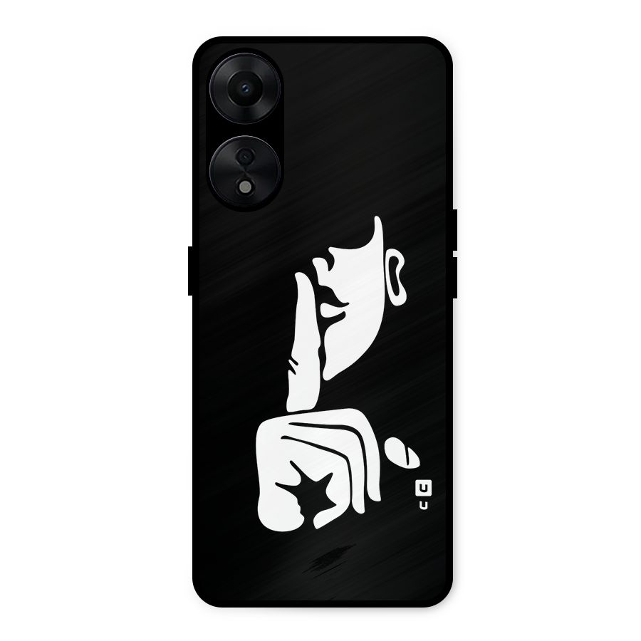 Shhh Art Metal Back Case for Oppo A78 5G