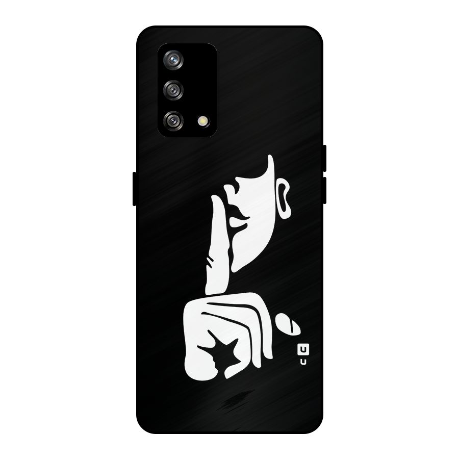 Shhh Art Metal Back Case for Oppo F19