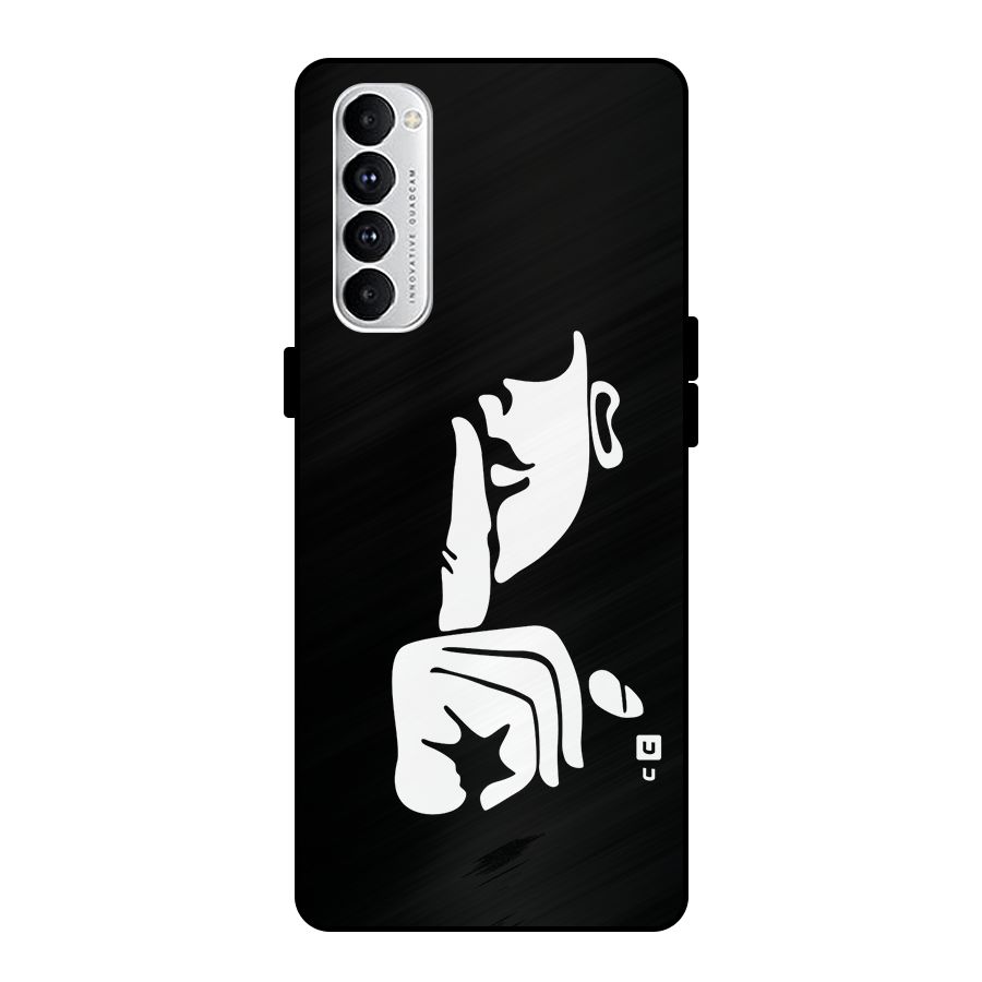Shhh Art Metal Back Case for Oppo Reno4 Pro