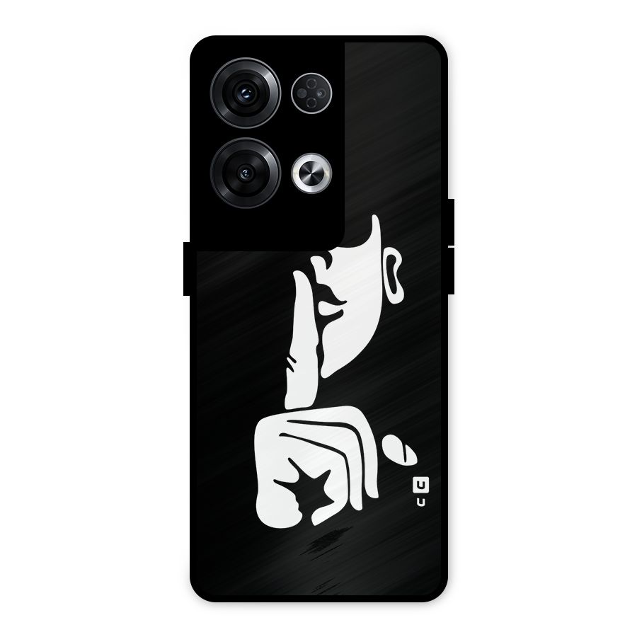 Shhh Art Metal Back Case for Oppo Reno8 Pro 5G