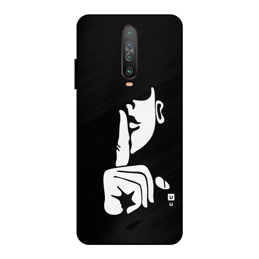 Shhh Art Metal Back Case for Poco X2