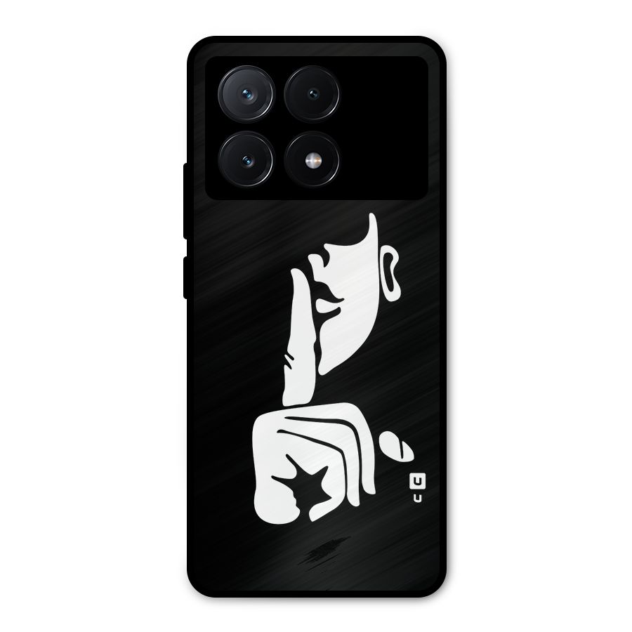 Shhh Art Metal Back Case for Poco X6 Pro