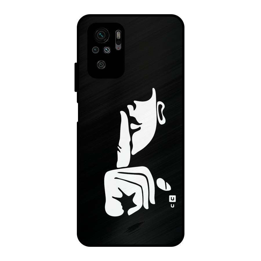 Shhh Art Metal Back Case for Redmi Note 10S