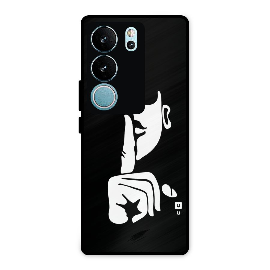 Shhh Art Metal Back Case for Vivo V29 Pro