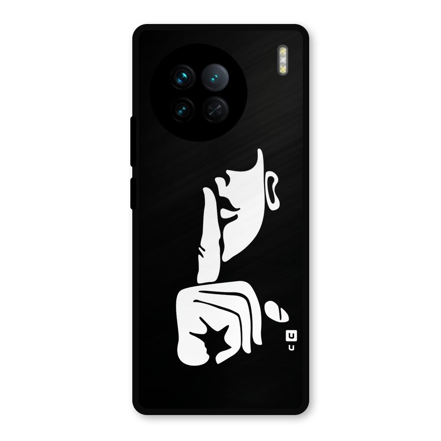 Shhh Art Metal Back Case for Vivo X90