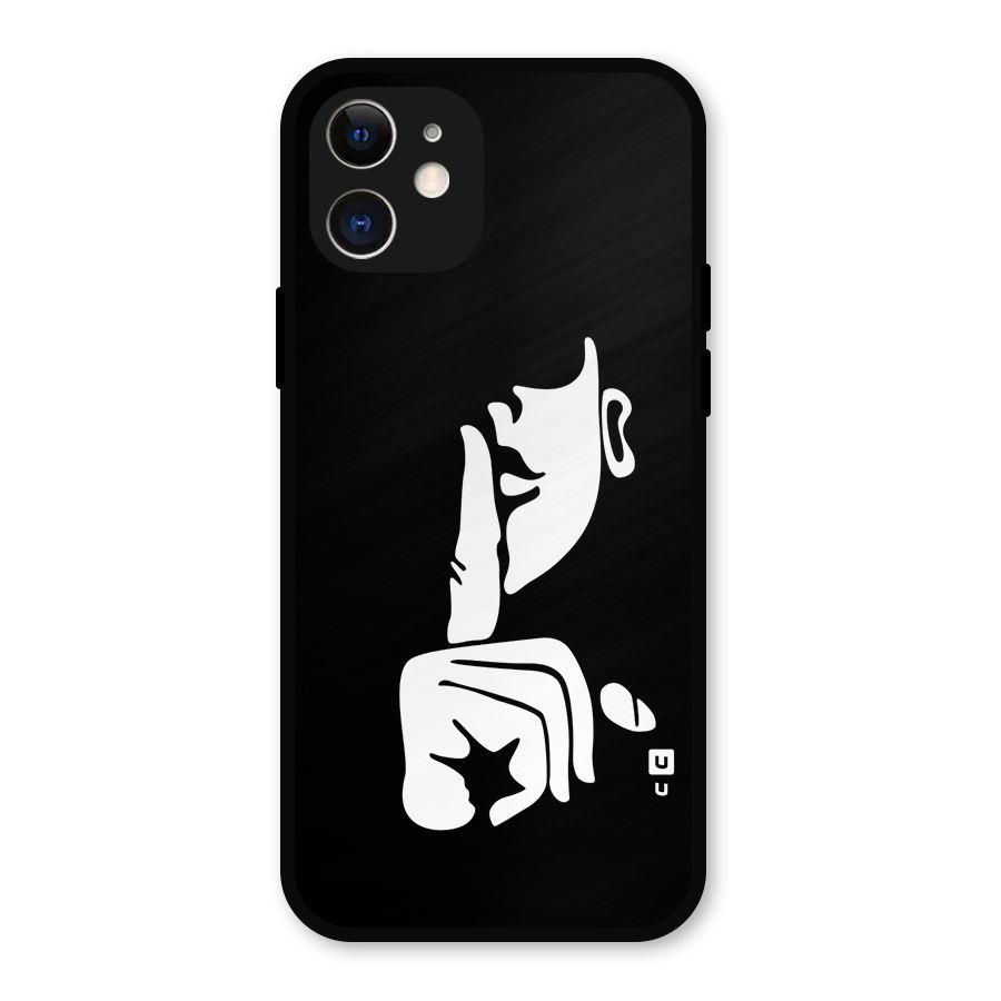 Shhh Art Metal Back Case for iPhone 12