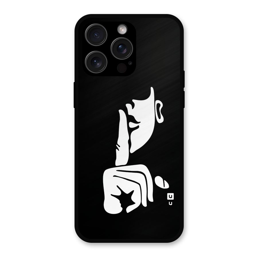 Shhh Art Metal Back Case for iPhone 15 Pro Max