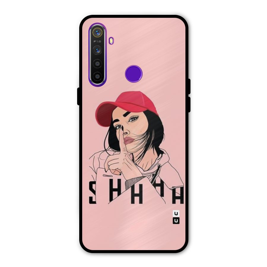 Shhhh Girl Glass Back Case for Realme 5s