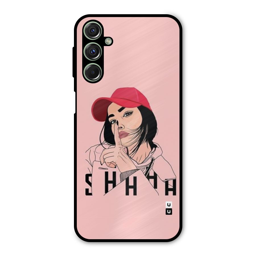 Shhhh Girl Metal Back Case for Galaxy M34
