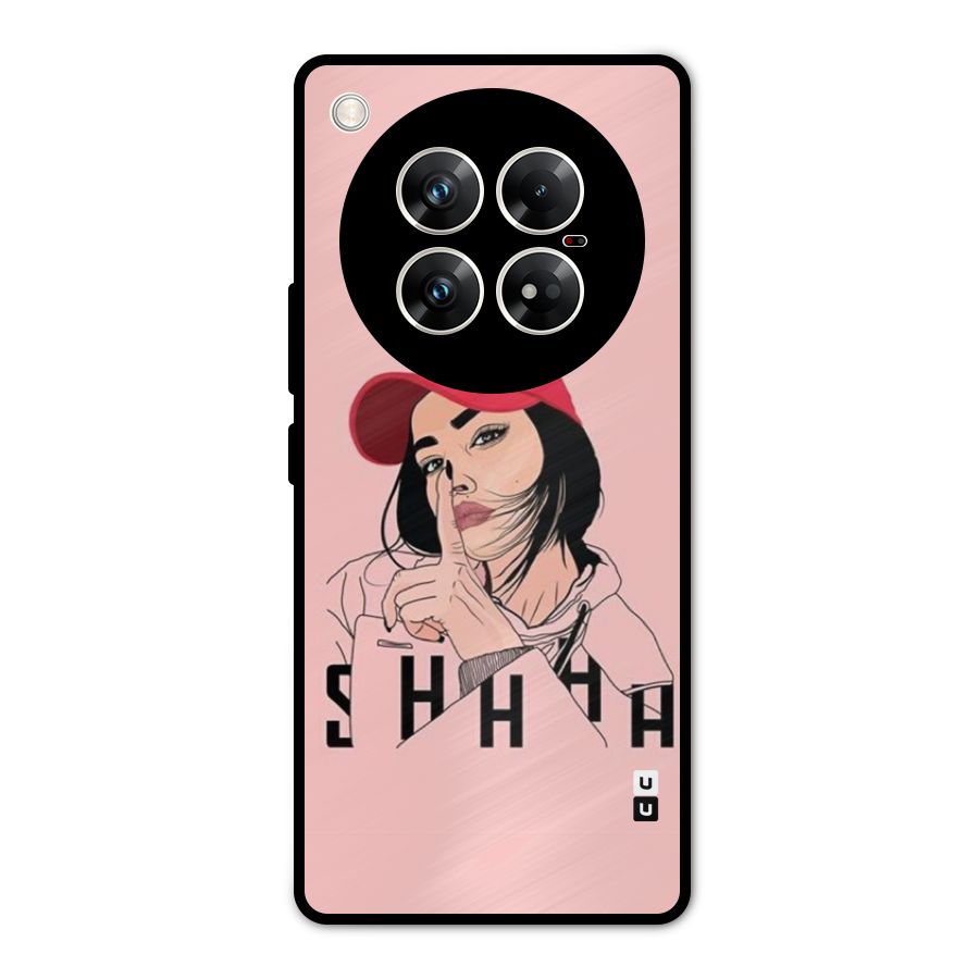 Shhhh Girl Metal Back Case for Infinix Zero 40 5G